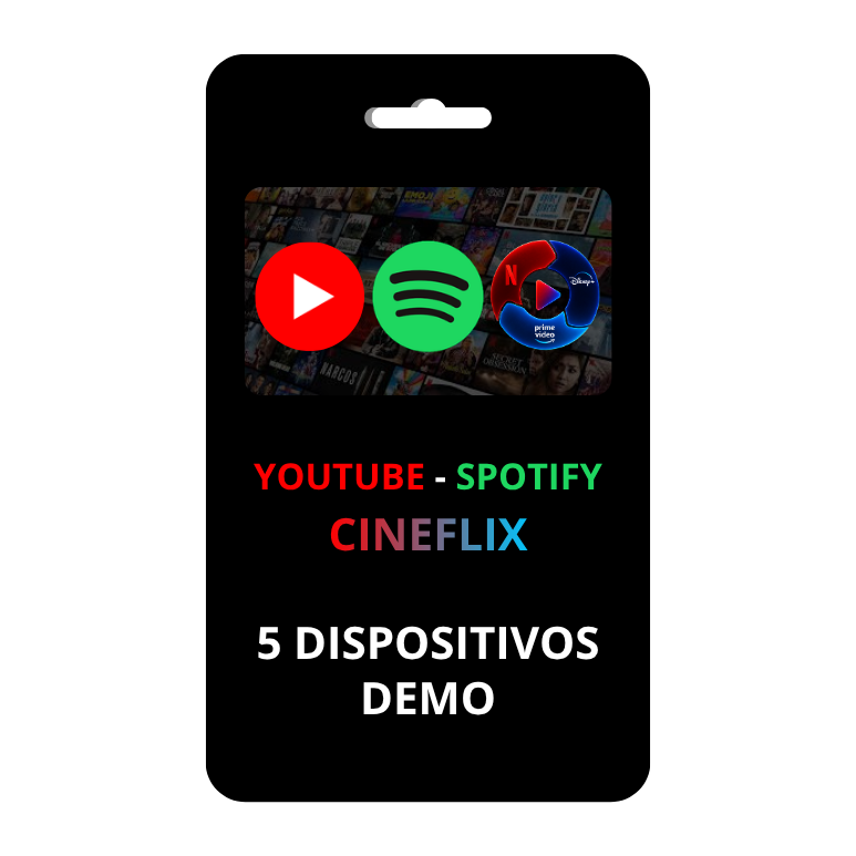 Youtube spotify streamflix demo